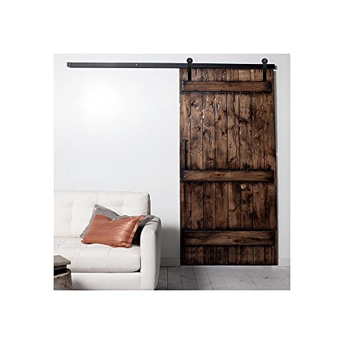 XSNEWLIFE 10.5FT/320 cm Schiebetür Hardware Kit Scheunentor Hardware Scheunentor Kit für Einzelne Scheunentore Cover