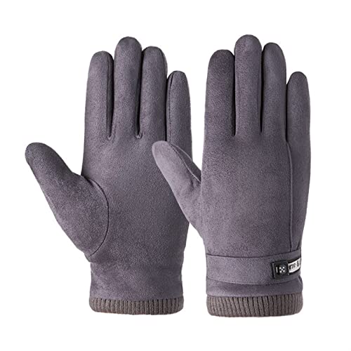 Guantes de ciclismo cortaviento PooBa con forro de felpa para hombre