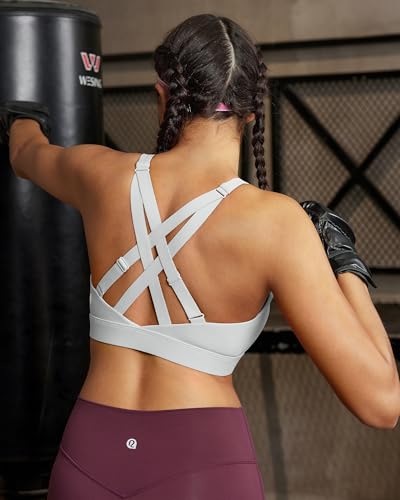 Image of RUNNING GIRL High Impact Sports Bras for Women, High Support Running Adjustable Workout Sports Bras with Sewn in Pads