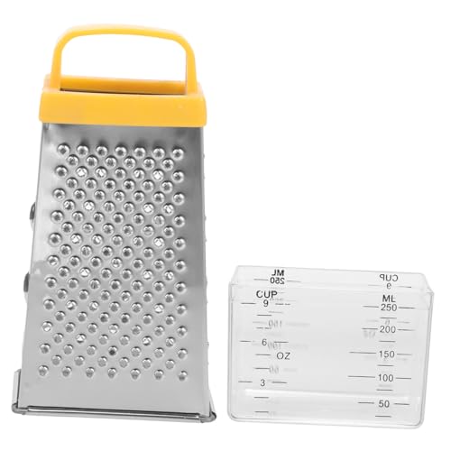 LIGIGWASH 多機能ステンレス製チーズおろし器 四面スライサー 野菜果物用 キッチン用品 耐久性と 性 家料理に 贈り物にも適した収納便利なグ