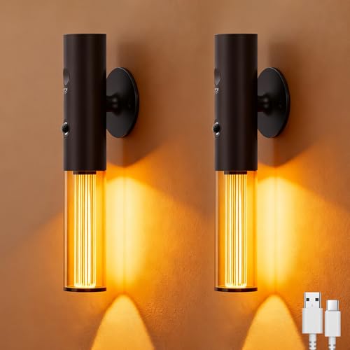 Image of Koopala Auto-On Motion Detection Night Lamp - 3 Customizable Modes, Battery Operated LED Light for Dark Spaces (Set of 2)