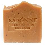 Organic Handmade Turmeric & Papaya Goat Milk Soap – Natural Face & Body Cleanser – Gentle, Moisturising, UK Made – For All Skin Types – SLS & Paraben Free - 105g