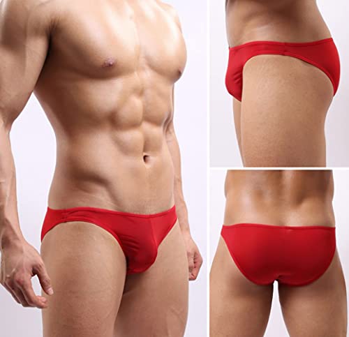 Men's Low Rise Thin Silky Comfy Underpants Smooth Underwear Briefs4