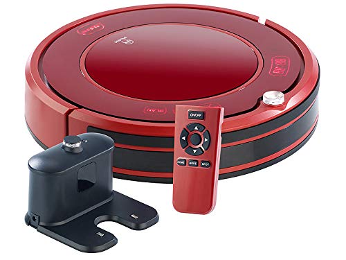 Staubsaugerroboter: Staubsauger-Roboter PCR-3550UV mit Ladestation, HEPA-Filter & UV-Lampe (Wisch-Haushaltshelfer)
