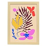TAMAÑO: Póster A3 (29.7x42 cm) - Marco de madera clara - Ideal para colgar en las paredes interiores y renovar la decoración de tu casa de manera rápida, fácil y económica. Así siempre tendrás la decoración de tu hogar con las últimas tendencias y novedades en arte mural.