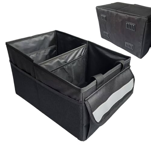 Organisation de voiture robuste et sac de rangement multi-compartiments pour coffre - 7