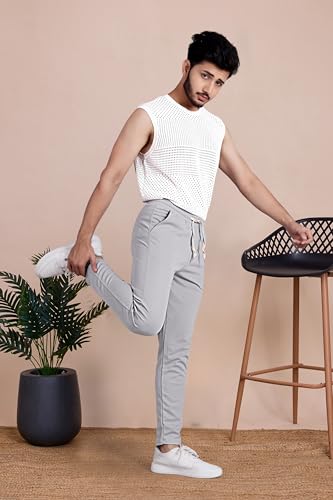 Image of Septem Men's Cotton Blend Track Pants for Active Lifestyles, Stylish Design Comfortable and Versatile Active Wear Combo Pack of 2|81