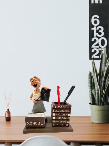 Image of AUGEN Polyresin Funny Teacher Idol Statue Showpiece for Home Decor Decoration and Gifting (1 Piece, 6723-I1)