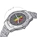 African Lion Rasta Jamaica Classic Wrist Watches for Men Casual Business Dress Watch with Stainless Steel Band Work Party
