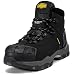 LARNMERN Scarpe Antinfortunistiche Uomo Impermeabile S3 Scarpe da Lavoro SRC HRO WR Stivali Antinfortunistici Antiscivolo Comodo (Nero,45EU)