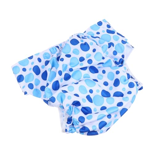 WRITWAA 1 Pieza Pantalones De a Prueba De Fugas Para Adultos Almohadillas Impermeables Lavable Para Adultos Durante La Noche Siempre Húmedo Forro Cepillado Azul
