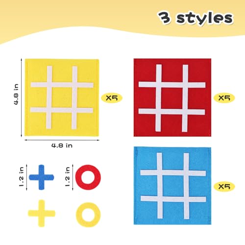 LovesTown 30PCS Tic Tac Toe Mini Juego Estrategia miniatura 2