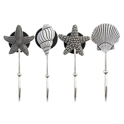 ZH-ZHENGHENG 4pcs Ocean Magnet Hooks,Magnetic Hooks Heavy Duty for Classroom Beach Vacation Kitchen Grills Home