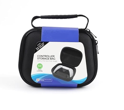 TCOS TECH PS5 Controller Protective Cover Hard Case Travel Carrying Portable Storage EVA Bag for PS5, PS4, Xbox Series X/S, Xbox One, Switch Pro Controller - Universal Pouch