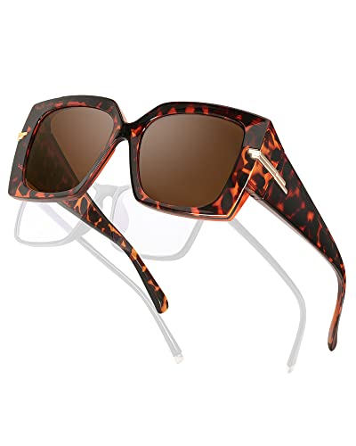 Siphew Gafas De Sol Polarizadas Para Mujer, Gafas De Sol Para Conducir, Caminar, Deportes, Protección Uv400, A03 - Carey - Lente De Ceja Siphew Gafas De Sol Polarizadas Para Mujer, Gafas De Sol Para Conducir, Caminar, Deportes, Protección Uv400, A03 - Carey - Lente De Ceja