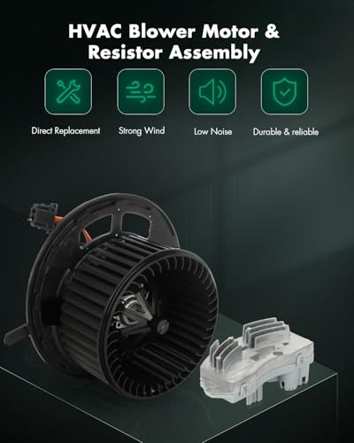 Image of SCITOO AC Heater Blower Motor and Resistor Assembly Fit for BMW for 128i | for 135i | for 325xi | for 328i | for 328i xDrive | for 335i xDrive | for X1 | for Z4, Replace# 700218 64119265892