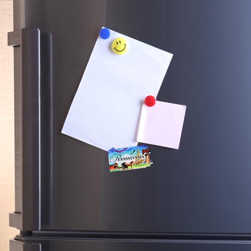 Imán acrílico estado Pennsylvania para refrigerador miniatura 4