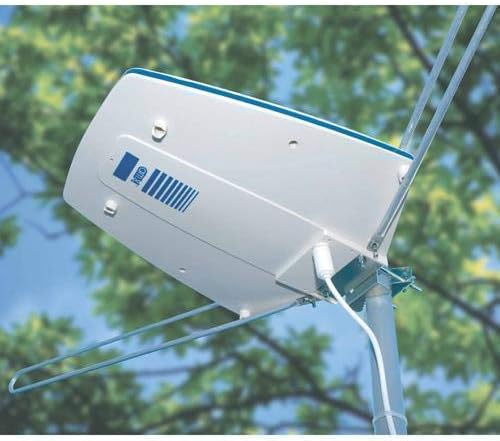 AMX VA-55 antenna installed outdoors with trees in the background