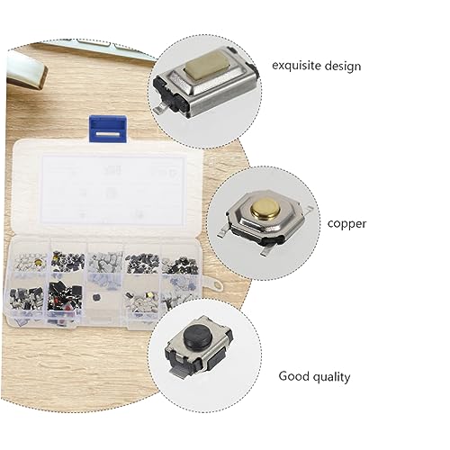 Kit de pulsadores táctiles Healifty con 250 piezas para mandos y llaves de coche 6