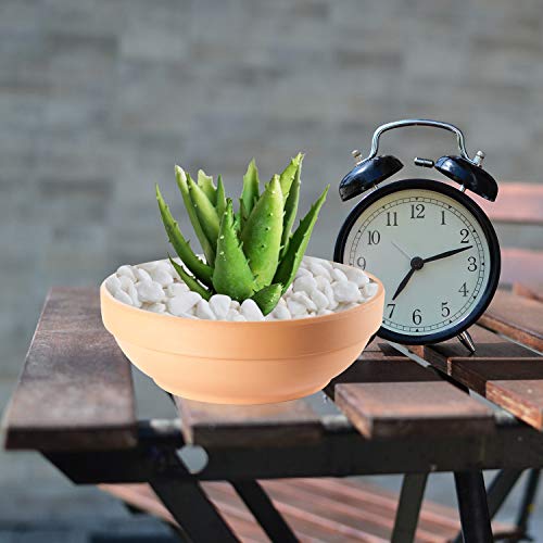 Clay Pots For Plants With Drainage Hole, 4 Pack Large Terra Cotta Plant Pot, 7.67 Inch Terra Cotta Pot Ceramic Pottery Planter Cactus Flower Pots Succulent Pot #TOP5
