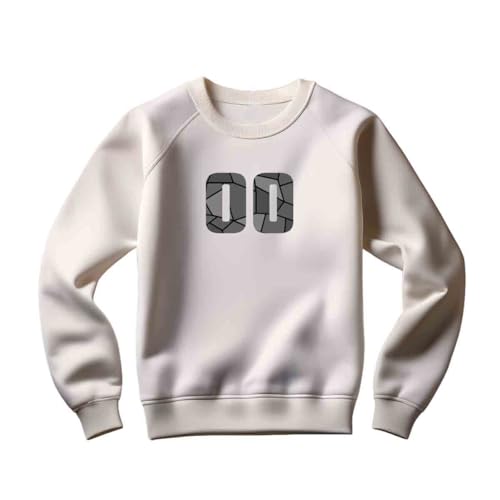 Sweatshirt 00 number men unisexe noir et sweat streetwear confortable pour homme et femme
