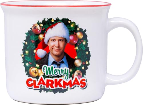 Spoontiques Christmas Vacation Ceramic Camper Mug, 14oz - Microwave &