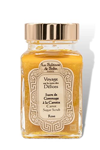 Sucre de gommage carotte rose | Exfoliant corps anti-teint terne naturel