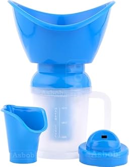 Vaporizer for Cold and Cough, Face Steam, Vapourisers for Adult - 1.15 Meter Steamer (Blue)