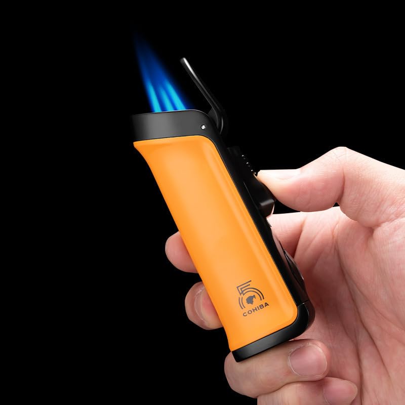 Encendedor multifuncional azul para cigarros y taladro miniatura 2