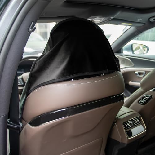 Image of Leader Accessories Velvet Waterproof Car Seat Cover Black Anti-Slip for Gym Workout, Running, Swimming, Beach and Hiking, Universal Bucket Seat Protector for Cars, SUVs and Trucks
