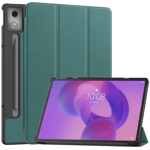 For Lenovo Idea Tab Pro �P�[�X Lenovo xiaoxin pad pro 12.7 2025 �J�o�[ �yKibnco�z�y�� ���^ �ϏՌ� ���h�~ PU ���U�[ �X�}�[�g�J�o�[ �n�[�h �w�� �O�܂� �X�^���h �I�[�g�X���[�v �E