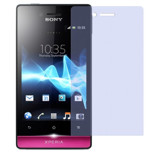 dipos Films de protection d'écran pour Sony Xperia Miro ST23i (2 unités) - Antireflet mat film de protection d'ecran