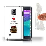 Muster: Ich Liebe Papa/Kuchen Stuff4 Gel TPU H³lle/Case f³r Samsung Galaxy Note Edge/N915 / Ich Liebe Papa/Kuchen Muster/Ich Liebe Meine Mumie Vati Kollektion