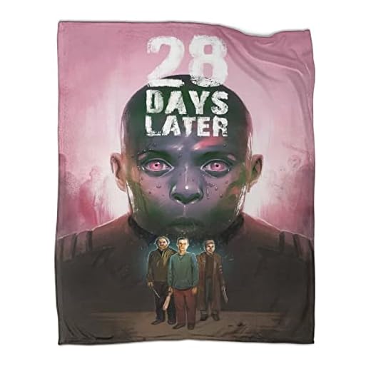 28 dagar senare filt filmkonst prydnadsfilt lätt mjuk mysig flanell bäddsoffa 60 x 80 tum (150 x 200 cm)