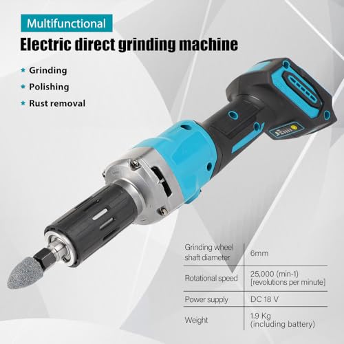Amoladora sin cables 18V para evitar atascos con transmisión variable continua de 6mm 3