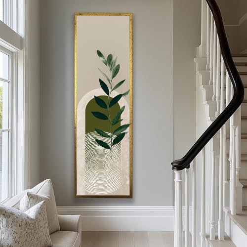 Impression botanique moderne du milieu du siècle pour décoration intérieure bohème chic