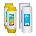 Rotek Water System Whole House Water Filtration Set | 2-Stage Water Filter System | 2SED, 2KDF | Clean Water | Sediment, & Heavy Metal Filter | 2 Year Supply | 4.5" x 10" Universal Replacement Filter