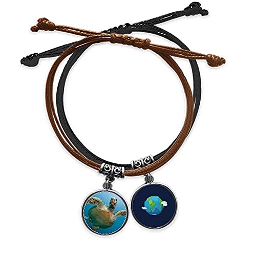 Pulsera de tortuga marina azul océano para looks veraniegos y paseos por la playa