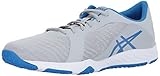 ASICS Men's Defiance X Cross Trainer, Mid Grey/Directoire Blue/White, 8 Medium US