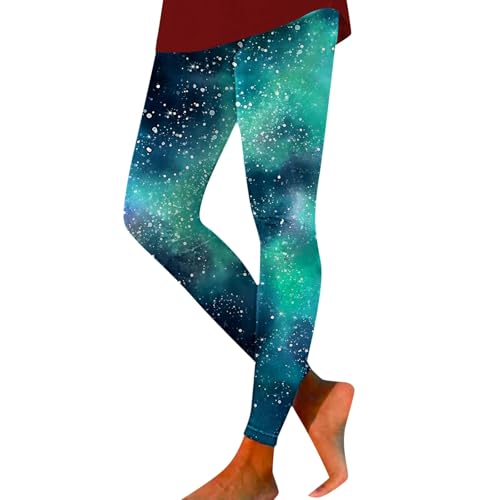 Generisch Leggings para mujer Ropa deportiva casual Estampado de alta calidad Ropa de fitness para mujer Leggings altos de cadera para actividades al aire libre, azul, XXL