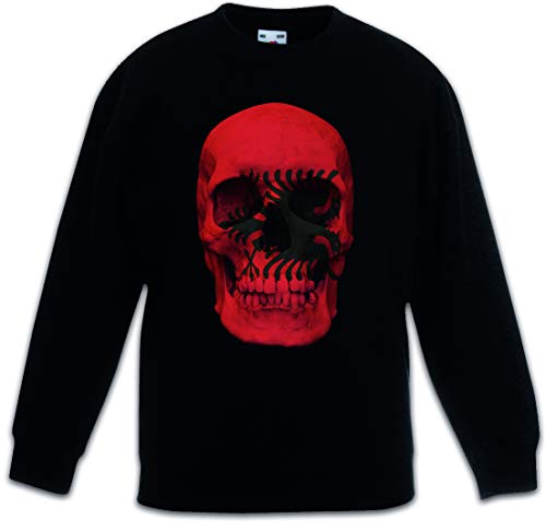 Sweat-shirt Albanie noir confortable contre le froid enfant