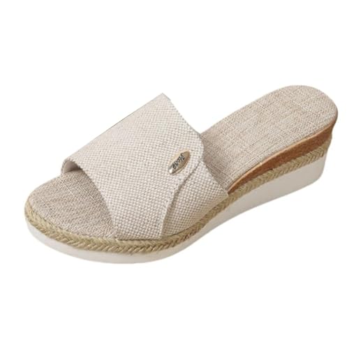 Zyuoel Platform Sandals Women Fashion Wedges Wedge Slides Cork Heeled