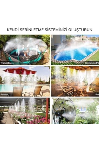 Kargolat 10 Metre Kendin Yap Balkon Veranda Çardak Kamelya Sulama Serinletme ve Nemlendirme Sistemi