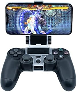 Mcbazel PS4 Smart Phone Clip Holder Clamp Mount Stand for PS4/ PS4 Slim/ PS4 Pro Controller Black