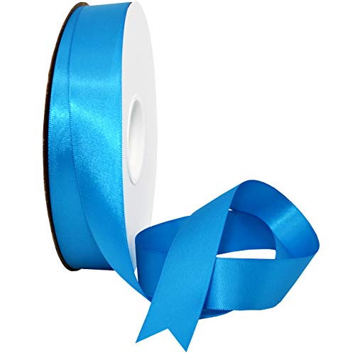 Image of Morex Ribbon 08822 /50-373 Ribbon, 7 /8 inch x 50 Yd, Dress Blue