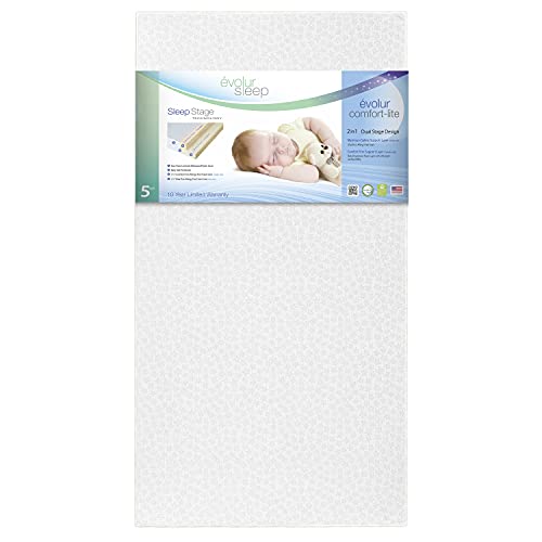 Evolur Sleep Dual Stage Comfort-Lite 5” Foam Mattress, Greenguard Gold Certified, Silver Star #TOP16