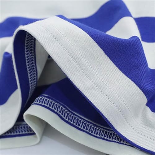 Children's Short Sleeved Striped Top Round Neck Cotton Going Out Outfits for Boys Girls Toddler Casual Outfits4