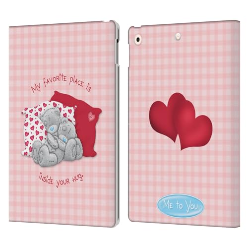 Head Case Designs Officially Licensed Me To You Hug Classic Tatty Teddy Leather Wallet Case Compatible With Apple iPad 10.2 2019/2020/2021