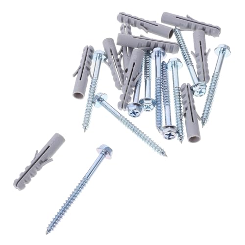 CANIGHT Lot De 10 Vis Pour Support Tv, Chevilles De Fixation Pour Cloisons Sèches, Boulons Muraux Pour Briques, Accessoires De Montage Tv, Chevilles Murales Pour Briques, Vis Pour Support