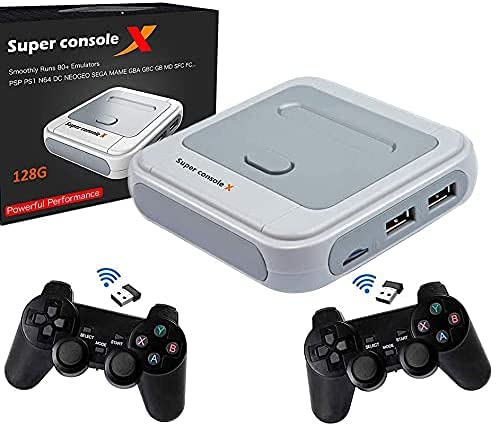 Retro Game Console, NES, SNES, N64, C64, Atari Classic Video Game System Built-in 40000 Games with 2
